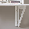 SoBuy FWT07-II-W Bureau Table Murale Rabattable avec Armoire Murale intégrée, Table Cuisine Pliable, Table de Repas