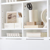 SoBuy FWT07-II-W Bureau Table Murale Rabattable avec Armoire Murale intégrée, Table Cuisine Pliable, Table de Repas