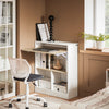 Prévente SoBuy FWT104-WN Bureau Gaming Compact avec Plateau Rabattable et Rangement Intégré, 81kg, pour Chambre, Home Office ou Studio – 70x57x85 cm, Blanc et Naturel