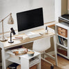SoBuy FWT41-WN Bureau Informatique pour Ordinateur Conception Simple