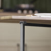 SoBuy FWT62-N Table Pliante avec 2 Abattants et 3 Étagères de Rangement, Table de Cuisine Salle à Manger Pliable, Économie d'espace, 180 x 60 x 77cm