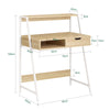 SoBuy FWT63-N Bureau Informatique Table de Bureau Secrétaire Table Plan de Travail