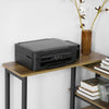 SoBuy FWT83-PF Table d'appoint Rotative, Bout de Canapé à Roulettes, Table Console Mobile avec 2 étagères et 6 roulettes