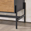 SoBuy HFSB04-SCH Buffet Commode Armoire de Rangement 92 x 40 x 119 cm, Noir Naturel