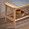 SoBuy HFSR02-N Banc à Chaussures Banc de Rangement Bout de lit Etagère à Chaussures Meuble de Rangement avec raccords à Tenon