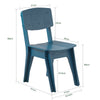 SoBuy HFST01-B Bleu Chaise Design en Bois Confortable Ergonomique Chaise de Salle à Manger avec Dossier Chaise de Bureau en Tenons et Mortaises