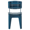 SoBuy HFST01-B Bleu Chaise Design en Bois Confortable Ergonomique Chaise de Salle à Manger avec Dossier Chaise de Bureau en Tenons et Mortaises