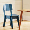 SoBuy HFST01-B Bleu Chaise Design en Bois Confortable Ergonomique Chaise de Salle à Manger avec Dossier Chaise de Bureau en Tenons et Mortaises