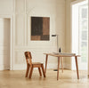 SoBuy HFST01-BR Chaise Design en Bois Confortable Ergonomique Chaise de Salle à Manger avec Dossier Chaise de Bureau en Tenons et Mortaises