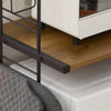 SoBuy KCR08-PF Étagère Micro-Ondes 2 Niveaux pour Double Four, Grande Capacité, Rangement Optimisé, Design Fonctionnel, Usage Quotidien – Charge 40 kg, Métal