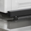 SoBuy KCR08-PF Étagère Micro-Ondes 2 Niveaux pour Double Four, Grande Capacité, Rangement Optimisé, Design Fonctionnel, Usage Quotidien – Charge 40 kg, Métal