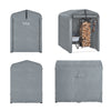 SoBuy KLS11-DG Abri de Jardin, Cabane de Jardin Exterieur Imperméable, abri Moto avec des Crochets, Garage pour Vélo et Outils, Abri Vélo, Rangement et Stockage, Gris, 120x176x163 cm