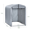 Prévente SoBuy KLS11-K Tuinschuur, tuinhuis voor buiten, waterdicht, motorhuis met haken, garage voor fiets en gereedschap, fietsschuur, opslag en opslag, zilver, 120 x 176 x 163 cm