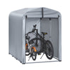 Prévente SoBuy KLS11-K Tuinschuur, tuinhuis voor buiten, waterdicht, motorhuis met haken, garage voor fiets en gereedschap, fietsschuur, opslag en opslag, zilver, 120 x 176 x 163 cm