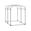 Prévente SoBuy KLS11-K Tuinschuur, tuinhuis voor buiten, waterdicht, motorhuis met haken, garage voor fiets en gereedschap, fietsschuur, opslag en opslag, zilver, 120 x 176 x 163 cm