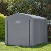 Prévente SoBuy KLS11-L-DG Abri de Jardin, Cabane de Jardin Exterieur Imperméable, abri Moto avec des Crochets, Garage pour Vélo et Outils, Abri Vélo, Rangement et Stockage, Gris, 159x219x165 cm