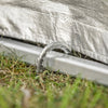 SoBuy KLS11-L Abri de Jardin, Cabane de Jardin Exterieur Imperméable, abri Moto, Garage pour Vélo et Outils, Abri Vélo, Rangement et Stockage, Argent, 159x165x219 cm