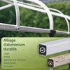 SoBuy KLS11 Abri de Jardin, Cabane de Jardin Exterieur Imperméable, abri Moto, Garage pour Vélo et Outils, Abri Vélo, Rangement et Stockage, Argent, 120x176x163 cm