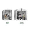 SoBuy KLS11-L Abri de Jardin, Cabane de Jardin Exterieur Imperméable, abri Moto, Garage pour Vélo et Outils, Abri Vélo, Rangement et Stockage, Argent, 159x165x219 cm