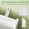 SoBuy KMB01-II-W Bibliothèque Enfant Rangement Jouet Enfant avec 3 Étagères et 2 Compartiments Ouverts Meuble Rangement Jouet Étagère Bibliothèque Porte-revues Blanc 68x30x68 cm