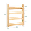 SoBuy KMB08-K-N Bibliotheque Enfant Étagère Livre Enfant 4 Niveaux Meuble Rangement Jouet Bibliothèque Meuble de Rangement Etagere Chambre Naturel 60x12x80cm