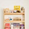 SoBuy KMB08-N Bibliotheque Enfant Étagère Livre Enfant 4 Niveaux Meuble Rangement Jouet Bibliothèque Meuble de Rangement Etagere Chambre Naturel 80x12x118cm