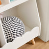 SoBuy KMB100-W Bibliothèque Enfant, Étagère à Livres, Étagère de Rangement pour Livres et Jouets, Meuble Rangement sur Pieds pour Chambre d’Enfant, 5 Compartiments Ouverts, 82 x 35 x 76 cm