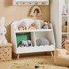 SoBuy KMB100-W Bibliothèque Enfant, Étagère à Livres, Étagère de Rangement pour Livres et Jouets, Meuble Rangement sur Pieds pour Chambre d’Enfant, 5 Compartiments Ouverts, 82 x 35 x 76 cm