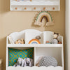 SoBuy KMB100-W Bibliothèque Enfant, Étagère à Livres, Étagère de Rangement pour Livres et Jouets, Meuble Rangement sur Pieds pour Chambre d’Enfant, 5 Compartiments Ouverts, 82 x 35 x 76 cm