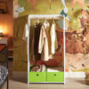 SoBuy KMB109-W Portant à Vêtements Enfant, Penderie pour Enfants, Garde-Robe Enfants, Étagère à Vêtement Enfant
