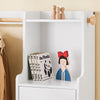 SoBuy KMB110-W Portant à Vêtements Enfant, Penderie pour Enfants, Garde-Robe Enfants, Étagère à Vêtement | Prévente