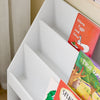 SoBuy KMB118-W Bibliothèque Enfant Meuble Rangement Jouet Enfant avec 3 Compartiments Petite Bibliotheque Livre 3 Niveaux Etagere Chambre Blanc 100x30x80cm