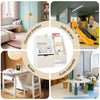 SoBuy KMB119-W Bibliotheque Enfant 3 Niveaux Bibliothèque Montessori avec Rangement Jouet et Paniers Tissu Meuble Chambre Enfant Etagere Chambre Blanc 80x40x80cm