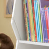 SoBuy KMB120-W Bibliothèque Enfant Rangement Jouet Enfant avec 9 Compartiments Meuble Rangement Jouet Étagère Bibliothèque Porte-revues Blanc 95x34x105 cm