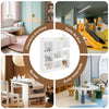 SoBuy KMB120-W Bibliothèque Enfant Rangement Jouet Enfant avec 9 Compartiments Meuble Rangement Jouet Étagère Bibliothèque Porte-revues Blanc 95x34x105 cm