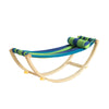 SoBuy KMB16-J Chaise a Bascule, Lit Enfant Bébé, Hamac Enfant, Chaise Longue à Bascule pour Enfant, Rocking-Chair, pour Chambre d'enfant, Patio, Salon, Jardin, 124x36x45 cm