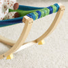 SoBuy KMB16-J Chaise a Bascule, Lit Enfant Bébé, Hamac Enfant, Chaise Longue à Bascule pour Enfant, Rocking-Chair, pour Chambre d'enfant, Patio, Salon, Jardin, 124x36x45 cm
