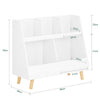 SoBuy KMB19-W Bibliothèque Enfant, Étagère à Livres, Meuble Rangement Enfant, Meuble Rangement Jouets et Livres pour Chambre d'enfant, 5 Compartiments Ouverts, 86 x 36 x 77 cm, Blanc