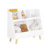 SoBuy KMB19-W Bibliothèque Enfant, Étagère à Livres, Meuble Rangement Enfant, Meuble Rangement Jouets et Livres pour Chambre d'enfant, 5 Compartiments Ouverts, 86 x 36 x 77 cm, Blanc