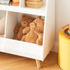SoBuy KMB19-W Bibliothèque Enfant, Étagère à Livres, Meuble Rangement Enfant, Meuble Rangement Jouets et Livres pour Chambre d'enfant, 5 Compartiments Ouverts, 86 x 36 x 77 cm, Blanc