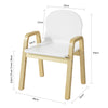 SoBuy KMB24-Wx2 Lot de 2 Chaise Enfant Design Tabouret pour Enfant avec Accoudoirs et Dossier - Hauteur d'Assise Réglable