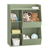SoBuy KMB55-K-GR Bibliothèque Enfant Verte 104 cm avec 5 Compartiments Ouverts – Coins Arrondis, Anti-Basculement, PB E1, 80x