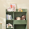 SoBuy KMB55-K-GR Bibliothèque Enfant Verte 104 cm avec 5 Compartiments Ouverts – Coins Arrondis, Anti-Basculement, PB E1, 80x34x104 cm