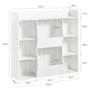 SoBuy KMB55-W Bibliothèque Enfant Montessori 8 Compartiments – Meuble Rangement Jouets et Livres, Blanc