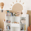 SoBuy KMB55-W Bibliothèque Enfant Montessori 8 Compartiments – Meuble Rangement Jouets et Livres, Blanc