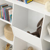 SoBuy KMB55-W Bibliothèque Enfant Montessori 8 Compartiments – Meuble Rangement Jouets et Livres, Blanc