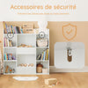SoBuy KMB55-W Bibliothèque Enfant Montessori 8 Compartiments – Meuble Rangement Jouets et Livres, Blanc