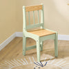 SoBuy KMB60-GR Table Enfant avec Chaise Ensemble 2 Pièces Table et Chaise pour Enfant Bureau avec 2 Étagères Porte-Papier et Rangements Stylos Vert 80x50x66