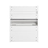 SoBuy KMB71-W Étagère de Rangement Organisateur Jouets et Livres, Bibliothèque avec 2 Paniers et 1 Compartiment à roulettes