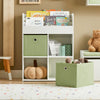 SoBuy KMB79-W Bibliothèque pour Enfant, Étagère de Rangement pour Jouets et Livres, Meuble de Rangement pour Chambre d’Enfants avec 3 Étagères, 4 Compartiments et 2 Boîtes de Rangement, 60x34x80 cm